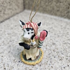 Ganz Cowtown Figurine Christmas Ornament CATX 042 Vintage 1993 Christmoos Eve